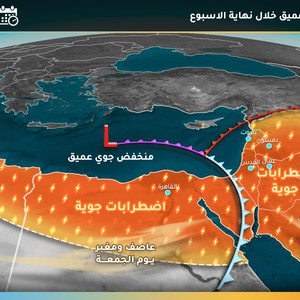 المملكة على موعد مع اضطرابات جوية بدءاً من الخميس