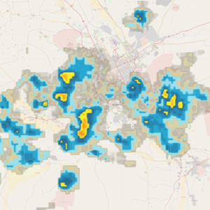السعودية - تحديث 1:35م | سحب رعدية تتطور غرب الرياض الان وتتحرك  نحو  العاصمة