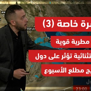 نشرة خاصة | حالة مطرية قوية واستثنائية تؤثر على دول الخليج مطلع الأسوع