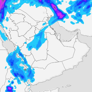 Saudi Arabia | New opportunities for rain in many areas, and may include Jeddah tonight and tomorrow
