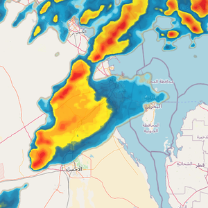 الدمام | 5:50م | تجدد هطول الأمطار الرعدية خلال الساعة القادمة