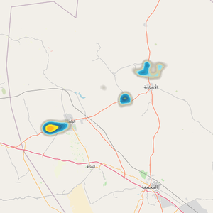 الرياض | رصد بعض السحب الممطرة حول الزلفي والأرطاوية