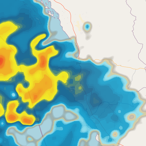 آخر التطورات حتى 1:10 صباحاً | سحب رعدية تقترب من املج والأمطار حاضرة الساعات القادمة