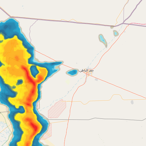 حفر الباطن - 6:00م | جولة جديدة وأخيرة من الأمطار منتظرة الساعة القادمة