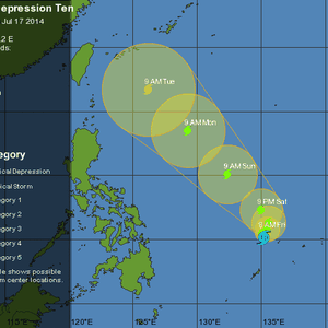 عاصفة استوائية جديدة تتشكل غرب الهادي وتتحول إلى إعصار لاحقاً