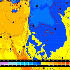بعد الأجواء الثلجية في سوريا ، الصقيع والجليد يضرب أجزاء واسعة من البلاد الليلة القادمة .. 