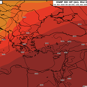 يوم الاثنين كتلة هوائية حارة نسبيًا تأثر على البلاد