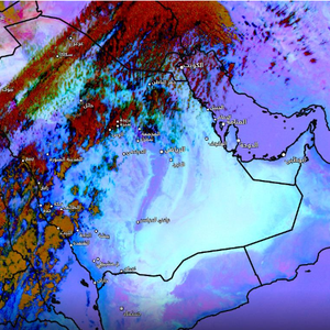 تحديث 1:00م | موجة من الغبار الكثيف تؤثر على أجواء القريات