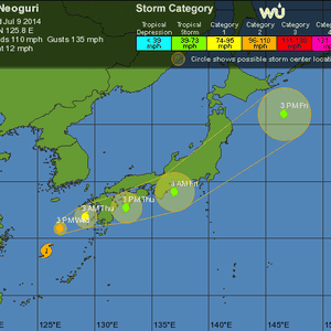 تغيرات جديدة على قوّة الإعصار نيوغوري ومساره المتوقع ..