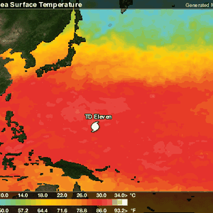 منخفض استوائي جديد غرب الهادي يتحول الى إعصار نهاية هذا الأسبوع
