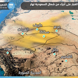 السعودية | موجة باردة جديدة تؤثر على الشمال وفرص الغبار هي الحدث الأبرز .. تفاصيل