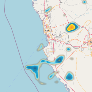 جده - 12:10 ليلاً | فرص محدودة وضعيفة للامطار الساعات القادمة