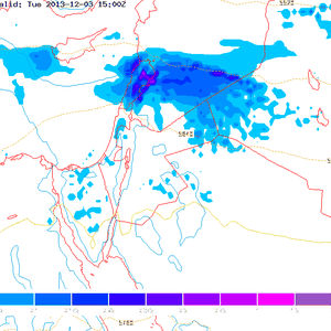 الأمطار تصل الى أجزاء من لبنان قبل ظهر الثلاثاء ، وتشتد اعتباراً من ساعات العصر  ! 