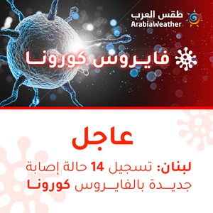 لبنان | تسجيل 14 إصابة جديدة بالفايروس كورونا