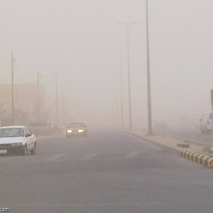 ازدياد حدّة الغبار بشكل واضح في أجزاء من شرق المملكة يوم الأربعاء