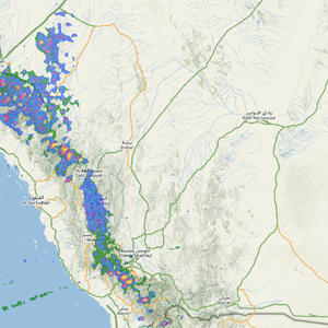 السعودية - 2:35م | طقس غير مستقر وأمطار رعدية تؤثر على أجزاء من جازان وعسير والباحة ومرتفعات جنوب الطائف