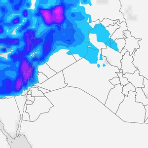 إزدياد تأثير المُنخفض الجوي هذه الليلة ويوم الخميس