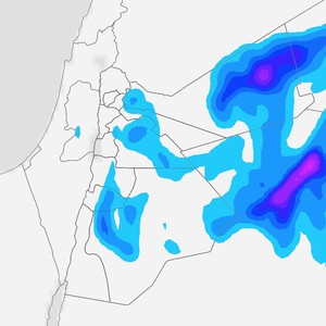 الأردن | تركز تأثير حالة عدم الاستقرار الجوي الأربعاء على مناطق البادية الشرقية وفُرصة لزخات ثلجية في تلك المناطق