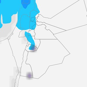 الاردن | تتأثر المملكة الخميس تدريجياً بحالة من عدم الاستقرار الجوي تأتي في مقدمة منخفض جوي يؤثر على المملكة لاحقاً