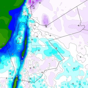 الأردن | انخفاض واضح على درجات الحرارة الليلة وتنبيه من حدوث الإنجماد خاصة فوق المرتفعات الجبلية و فرص لزخات محلية من المطر والثلج في بعض المناطق