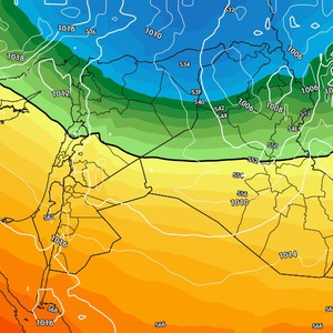 A snowstorm is affecting northern Iraq today, with heavy snow at low elevations.