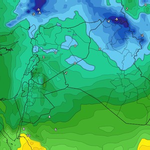 العراق | انسياب المزيد من الرياح الباردة الليلة وطقس بارد إلى شديد البرودة على نحو غير مُعتاد