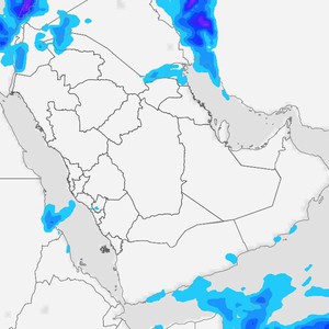 السعودية | زخات أمطار رعدية على شمال شرق المملكة ليلة الأربعاء/الخميس