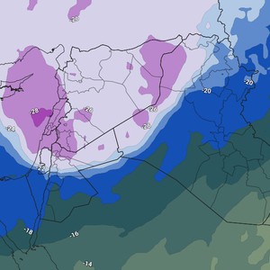 Jordan | The depression crosses the afternoon and evening of Monday, and a stronger air front passes with it, loaded with a large amount of rain