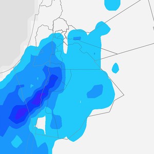 الأردن | بدء تأثر المملكة باحوال جوية غير مستقرة مساء اليوم 