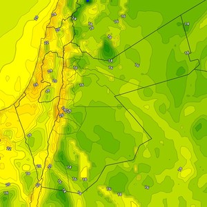 الأردن | درجات الحرارة الليلة أقل برودة بشكل لافت من المُعتاد و الصغرى المُتوقعة تقترب من المُعدل المعتاد في النهار