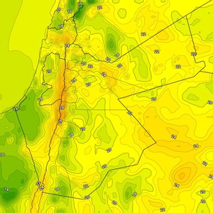 الليلة | ارتفاع اضافي على الحرارة الليلية مع حالة ضعيفة من عدم الاستقرار الجوي في جنوب وشرق المملكة  
