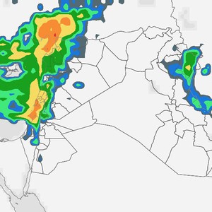 إزدياد تأثير إمتداد مُنخفض جوي خلال ساعات المساء والليل
