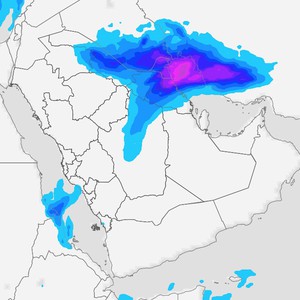 الكويت | حالة قوية من عدم الاستقرار الجوي تبدأ مساء اليوم وتشتد فجر وصباح الثلاثاء تترافق بأمطار رعدية غزيرة أحياناً وتنبيه من تشكل السيول