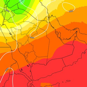 الاثنين || رياح نشطة مثيرة للأتربة وفرص لزخات خفيفة من الأمطار على بعض المناطق