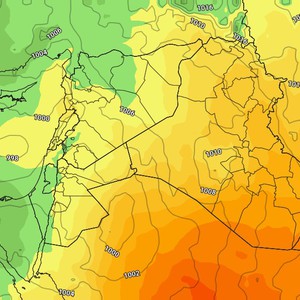 Jordan: Strong instability tonight as part of the first of the `Ghaith` rain series.