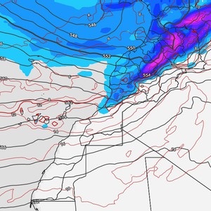 المغرب | مُنخفض جوي عالي الفعالية يترافق بالأمطار الغزيرة وتنبيه من تشكل السيول