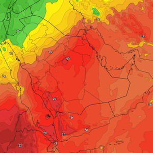 السعودية | كتلة هوائية أبرد من المعتاد تؤثر على شمال المملكة تترافق بليالي باردة مع انخفاض درجات الحرارة الصغرى إلى 6 درجات مئوية