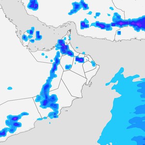 عُمان والإمارات: حالة من عدم الاستقرار الجوي اليوم وأمطار رعدية في مناطق عدة