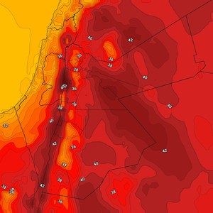 الأربعاء | طقس حار نهاراً ومعتدل ليلاً مع فرصة لامطار محلية بشكل محدود بعد الظهر 