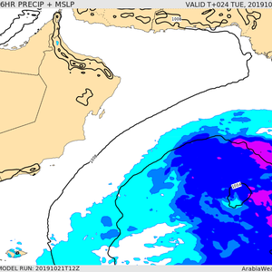 حالة الطقس في السلطنة خلال ٣ ايام قادمه