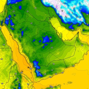 السعودية | أجواء شديدة البرودة ليلاُ وفرصة لتشكل الصقيع