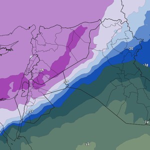 الأردن | صدور تفاصيل الاماكن المعرضة لتساقط الثلوج وتراكمها يوم الجمعة