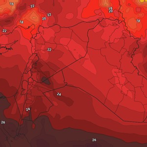 السبت | بدء تأثر المملكة بالكتلة الهوائية الحارة وتوصيات هامة