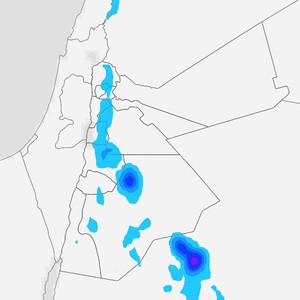 الأردن | حالة من عدم الاستقرار الجوي وزخات رعدية من الأمطار على مناطق متفرقة الإثنين والثلاثاء