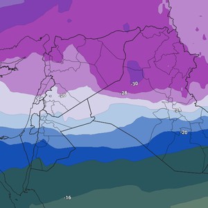 العراق | زخات ثلجية قد تكون مُتراكمة فوق المرتفعات الجبلية الشمالية التي يزيد ارتفاعها عن 800 متر الخميس