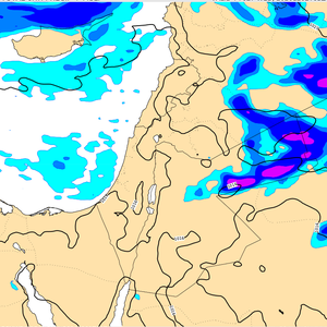 الأردن | حالة من عدم الاستقرار الجوي تتركز على البادية الشرقية مساءً وذروتها بعد منتصف الليل !