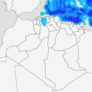 الجزائر وتونس | أسبوع نشط بالاضطرابات الجوية وأمطار رعدية غزيرة تشمل عدة مناطق الأيام القادمة