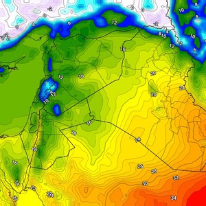 العراق | انخفاض على درجات الحرارة الخميس خاصة في المناطق الشمالية والغربية  