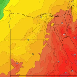 مصر | امتداد غير فعّال لمُنخفض السودان الموسمي ومؤشرات على تقلبات جوية نهاية الأسبوع