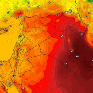 العراق | انخفاض قليل على درجات الحرارة الأربعاء مع بقاء الأجواء شديدة الحرارة 